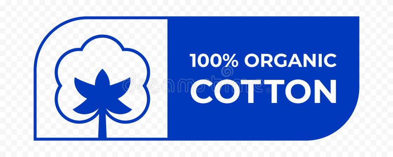 Cotton 100 Organic Icon, Bio Eco Natural Product Certificate Logo ...