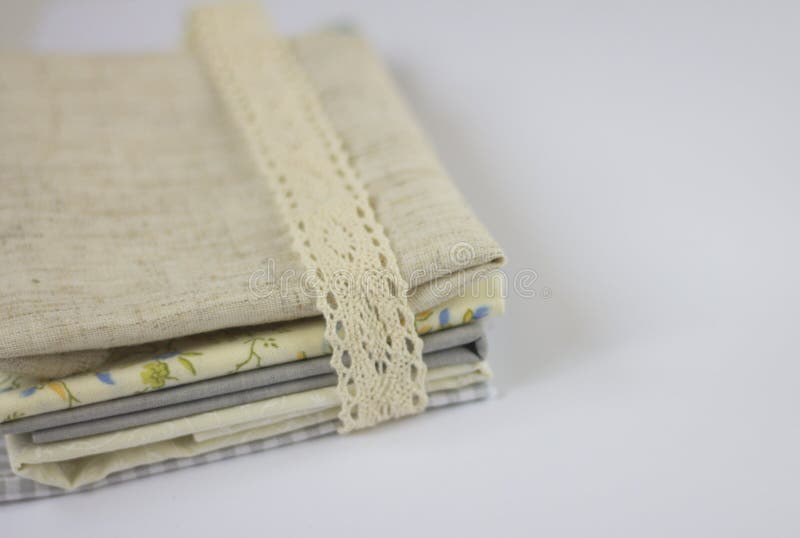 Cotton & linen fabric stock photo. Image of sewing 87271502