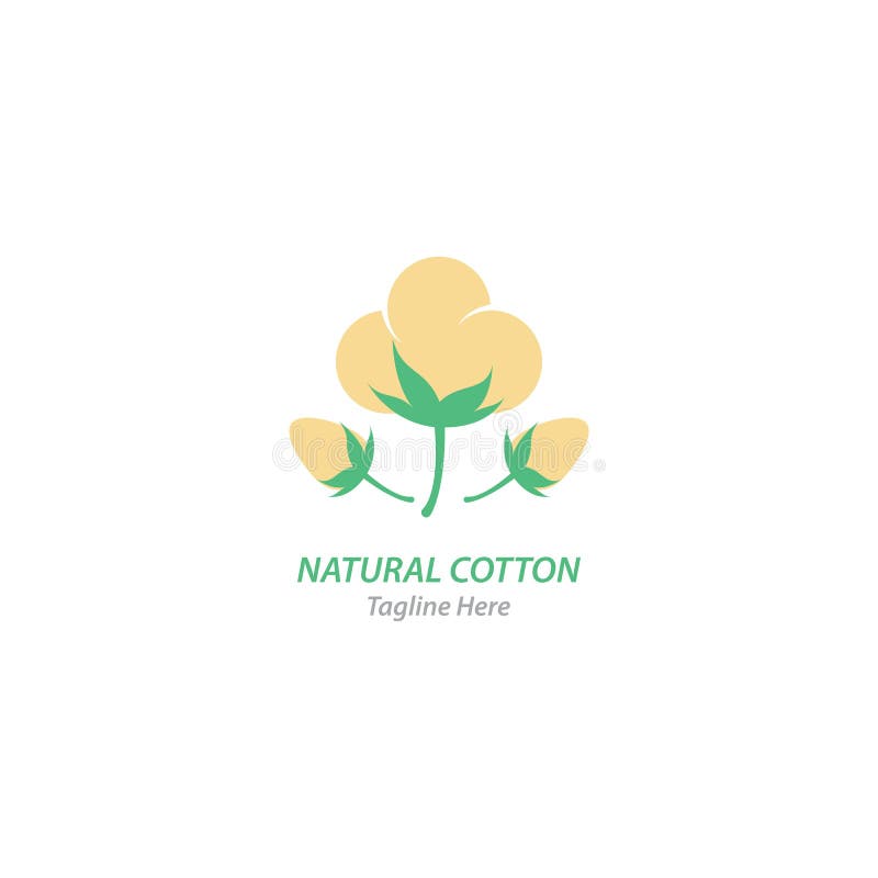 Cotton boll logo stock vector. Illustration of material - 19986699