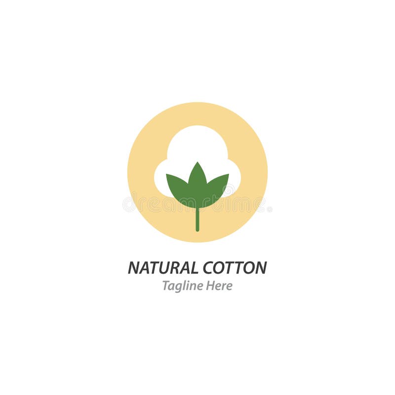Cotton logo illustration stock vector. Illustration of fashion - 173655813