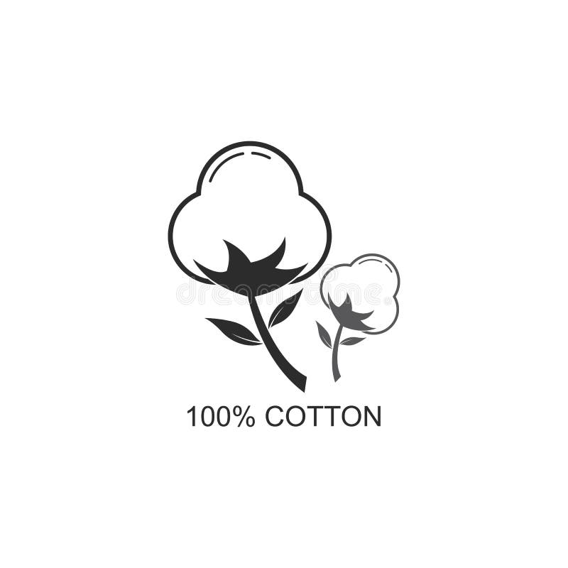 Cotton Logo Template Vector Stock Vector - Illustration of fluffy ...