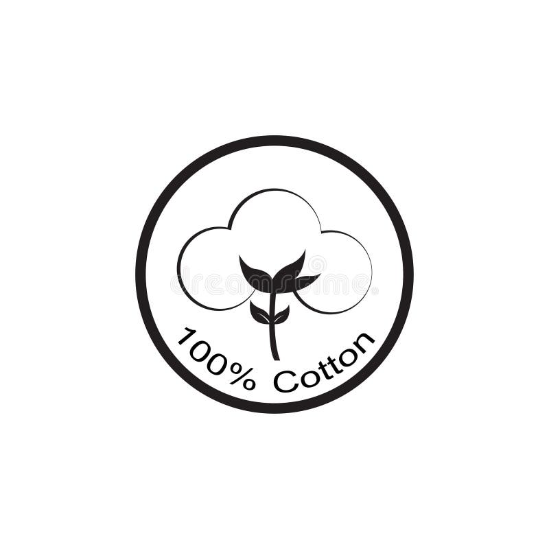 Cotton Logo Template Vector Symbol Nature Stock Vector - Illustration ...
