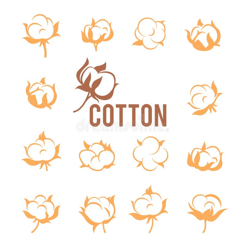 Cotton Boll Logo Stock Illustrations – 825 Cotton Boll Logo Stock ...