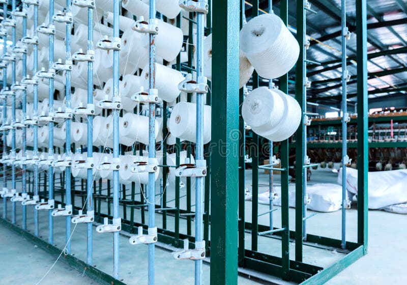 Cotton mill royalty free stock photography