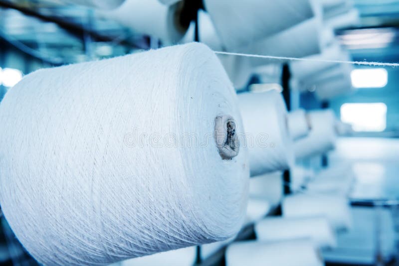 Cotton mill royalty free stock photo
