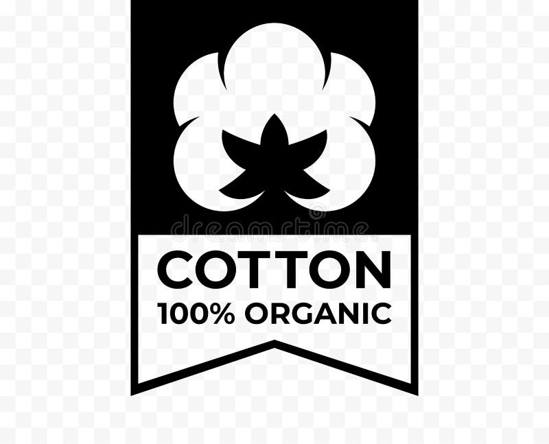 Cotton 100 Organic Icon, Bio Eco Natural Product Certificate Logo ...