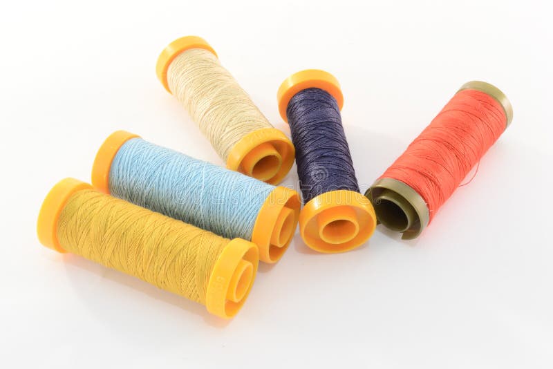 Crocheted motifs of cotton stock image. Image of knitting 18952581