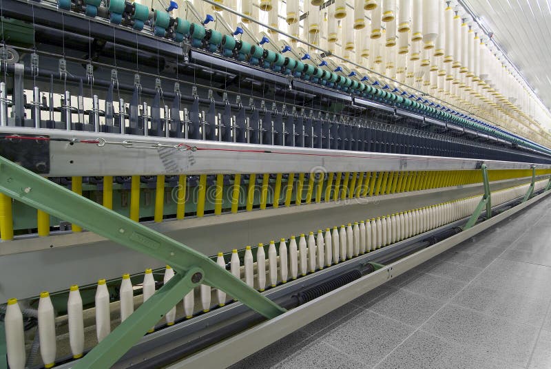 Cotton Spinning Machine_4 stock image. Image of structure 57441313