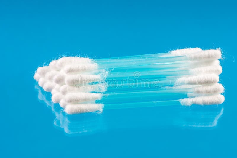 Cotton Swabs stock photo. Image of blue, hygiene, macro 38375822