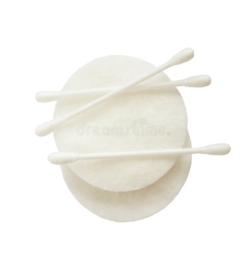 Cotton Swabs and Sticks Isolated on White Stock Image Image of female