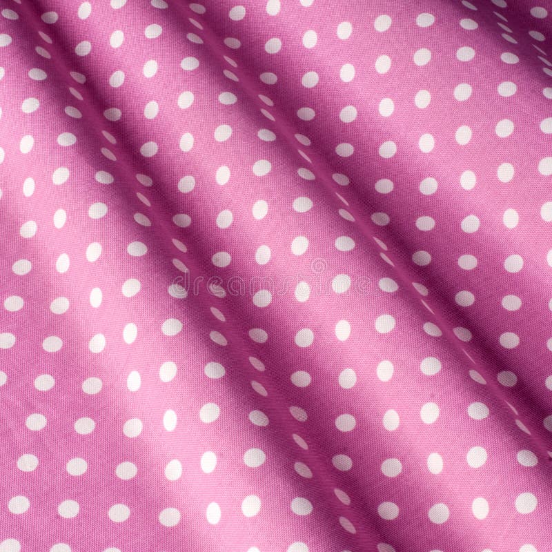 Cotton textile background pink polka dot fabric provence fabrics fotografia de stock