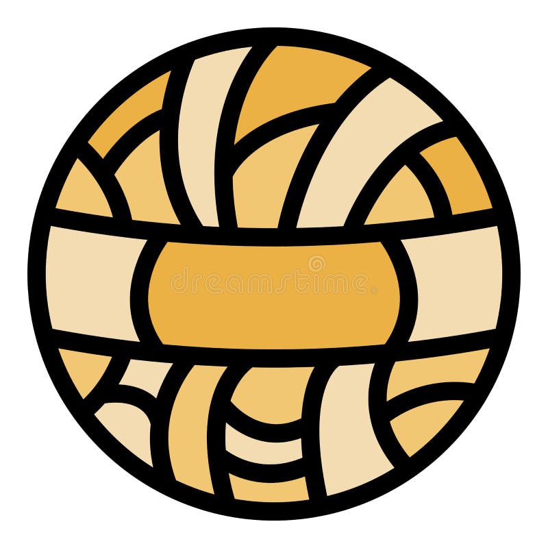 Cotton wire ball icon color outline vector stock illustration
