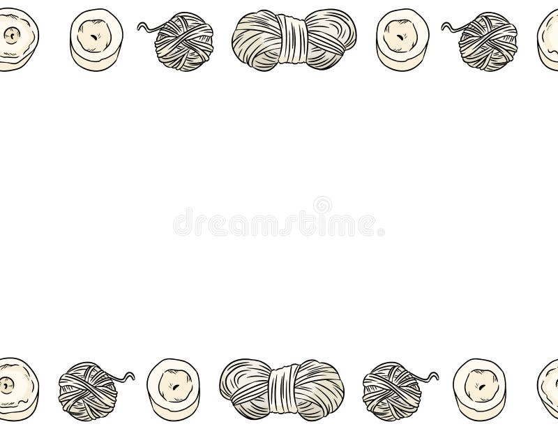 Yarn Clipart Border