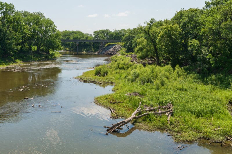 Cottonwood River stock image. Image of grass, highway 41431277