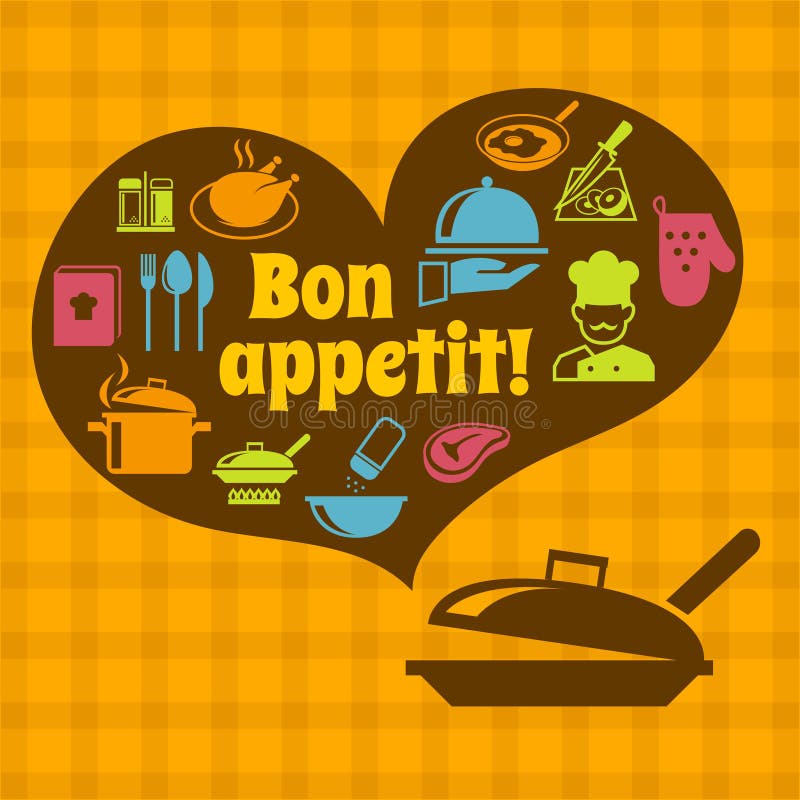 Cottura del manifesto del appetit di Bon illustrazione di stock Cottura del manifesto del appetit di Bon illustrazione di stock