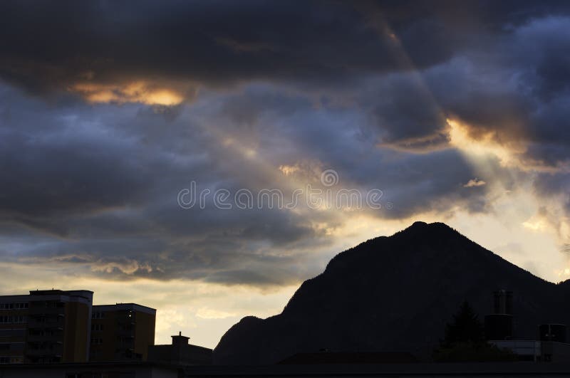 Coucher du soleil coloré images stock Coucher du soleil coloré images stock