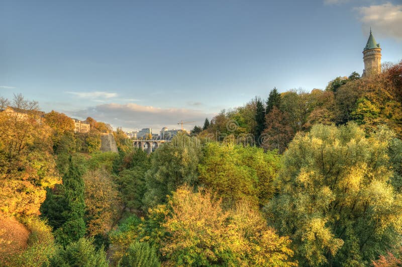 Coucher Du Soleil Au Luxembourg Image Stock Image Du