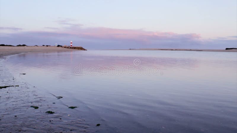 Coucher du soleil dans Olhão. Algarve. Portugal