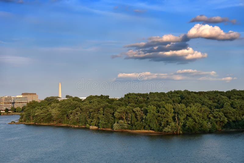 Potomac river at sunset, Washington DC. Potomac river at sunset, Washington DC