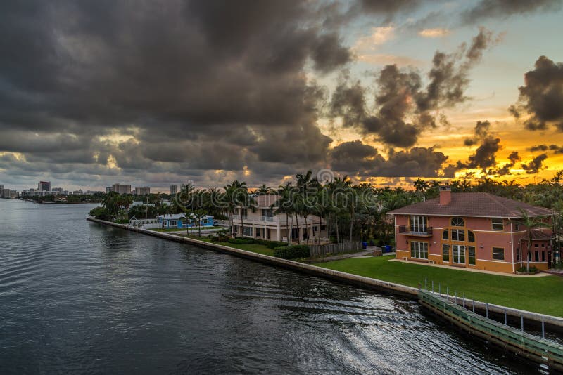 Coucher du soleil de la Floride image stock Coucher du soleil de la Floride image stock