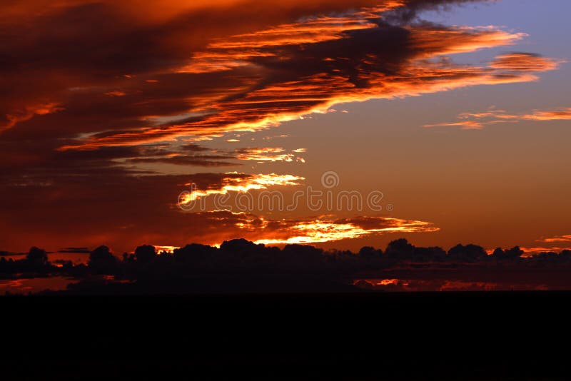 Coucher du soleil dramatique dans Ténérife, Espagne photos stock Coucher du soleil dramatique dans Ténérife, Espagne photos stock
