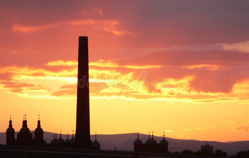 Sunset of Edinburgh Scotland. Sunset of Edinburgh Scotland