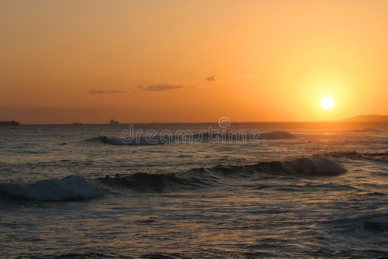 Coucher du soleil tropical photos libres de droits Coucher du soleil tropical photos libres de droits