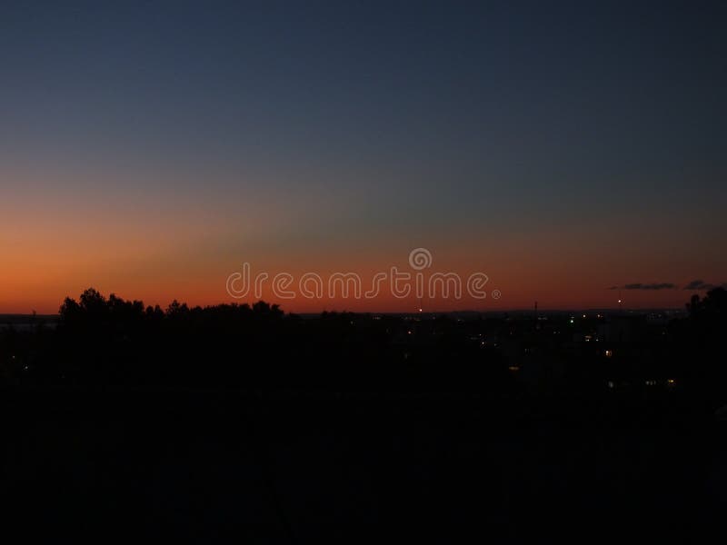 Coucher du soleil à Porto Alegre, Brésil photo stock Coucher du soleil à Porto Alegre, Brésil photo stock