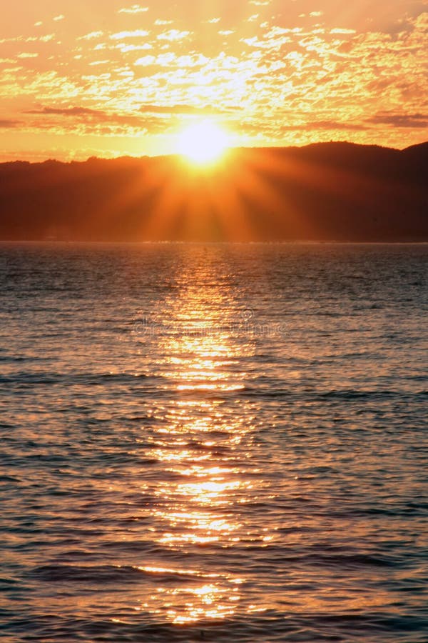 Coucher du soleil à San Francisco images libres de droits Coucher du soleil à San Francisco images libres de droits