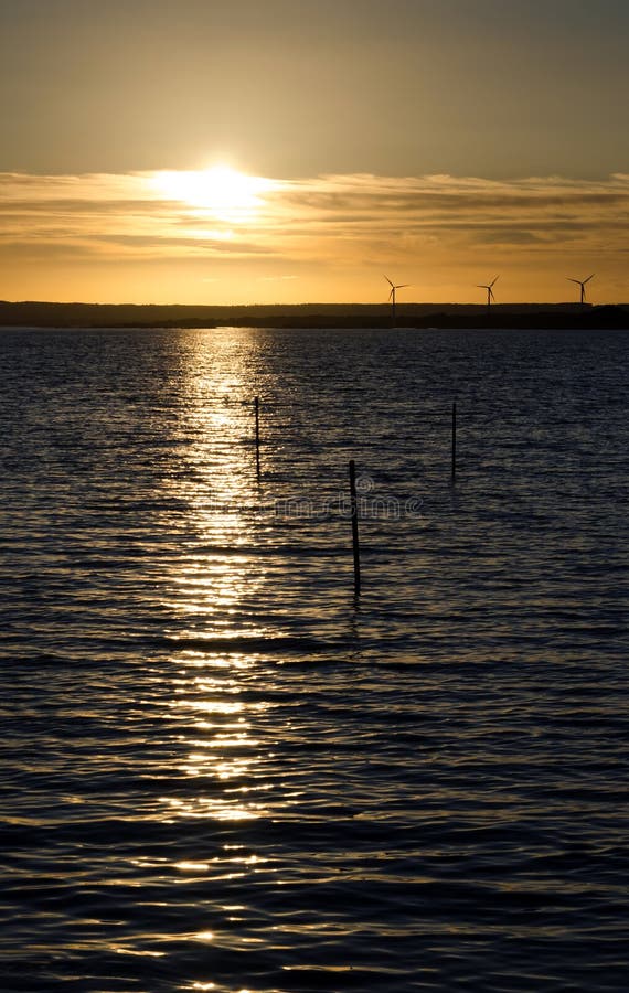 Coucher du soleil écologique photo stock Coucher du soleil écologique photo stock