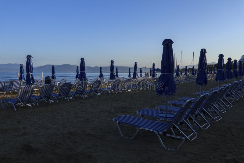 Couches on the beach stock photo. Image of turkey, trees 42154400