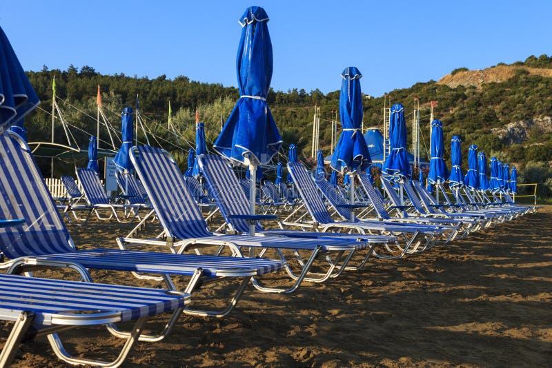 Couches on the beach stock photo. Image of bluesky, nature 42154408