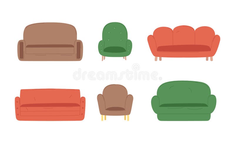 Couches of Different Colors Cartoon Vector Set Stock Vector - Illustration of comfort, element: 201543544 Couches of Different Colors Cartoon Vector Set Stock Vector - Illustration of comfort, element: 201543544