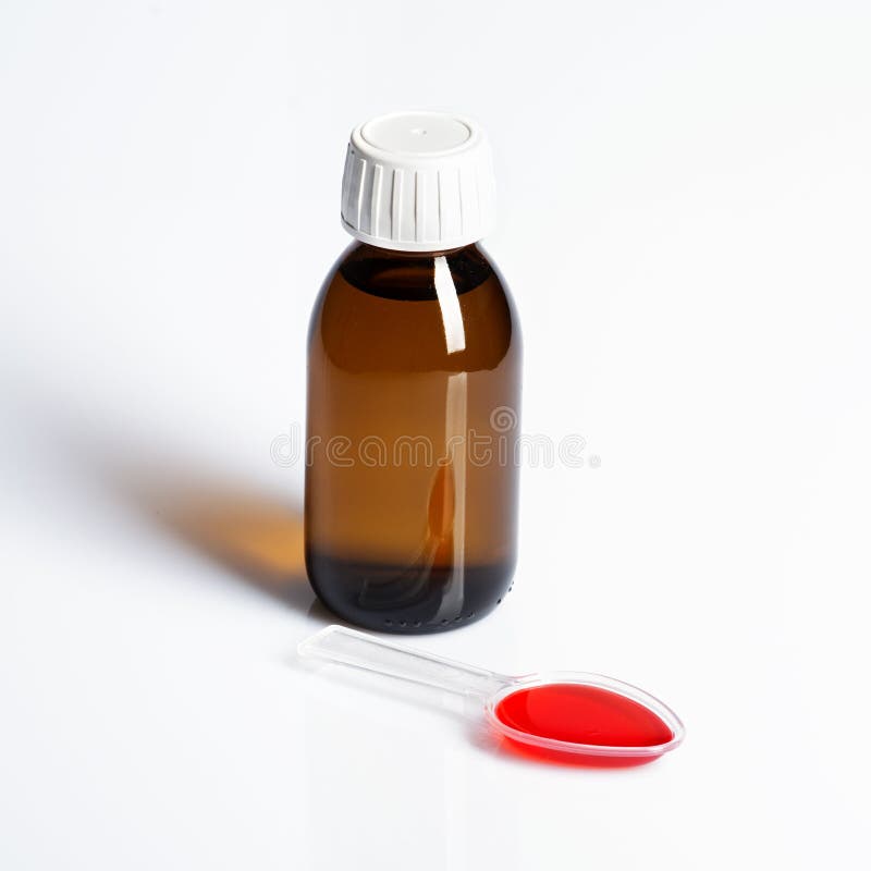 Cough syrup stock photo. Image of bottle, counter, cold 53240254