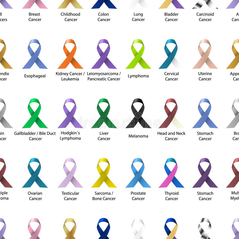 Couleur de conscience de Cancer la diverse et les rubans brillants pour l'aide dans les lignes modèlent eps10