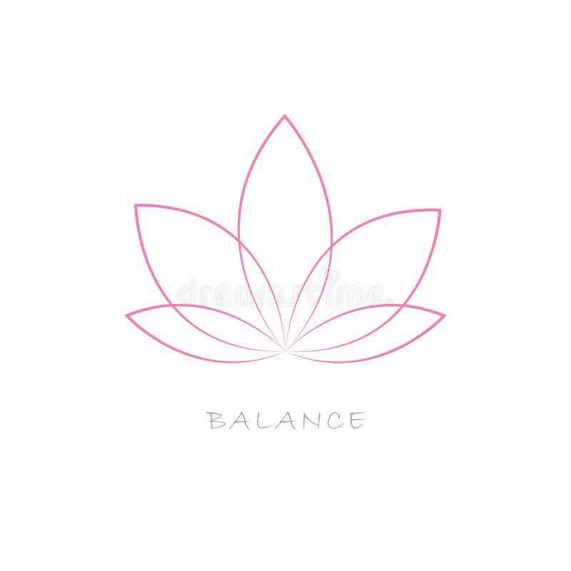 Couleur de rose de fleur de Lotus illustration libre de droits Couleur de rose de fleur de Lotus illustration libre de droits
