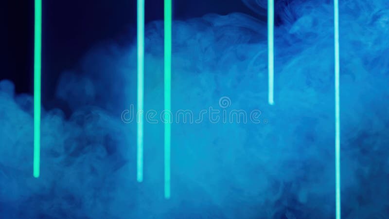 Couleur fumée flou néon brillant vert bleu fond