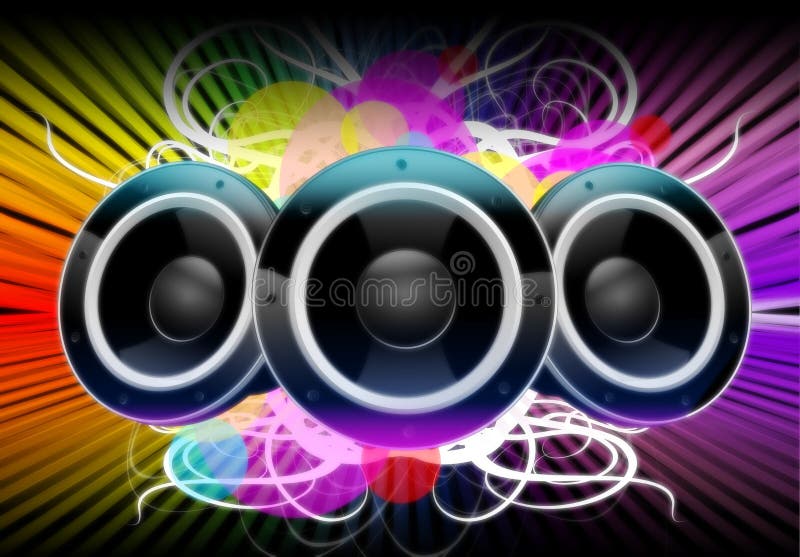 Couleurs de la musique illustration de vecteur Couleurs de la musique illustration de vecteur