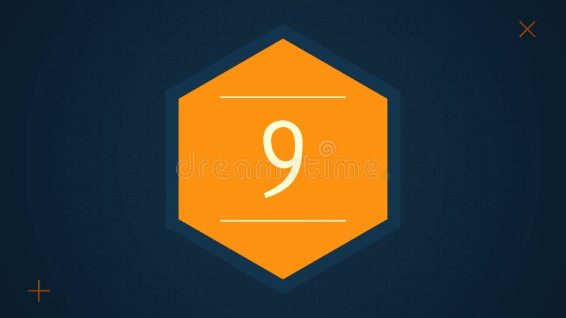 Countdown leader graphic with amazing white graphic hexagons 25 to 0. Countdown Motiongraphic 0 to 25. Simple countdown vector illustration Countdown leader graphic with amazing white graphic hexagons 25 to 0. Countdown Motiongraphic 0 to 25. Simple countdown vector illustration