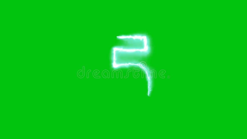 Countdown Premium Quality green screen 4k bacground stock illustration