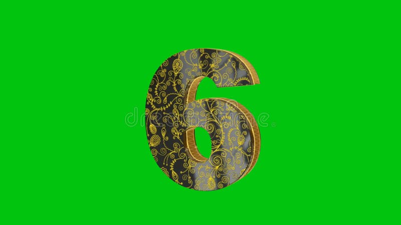 Countdown Premium Quality green screen 4k bacground stock illustration