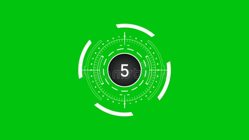 Countdown Premium Quality green screen 4k bacground stock illustration