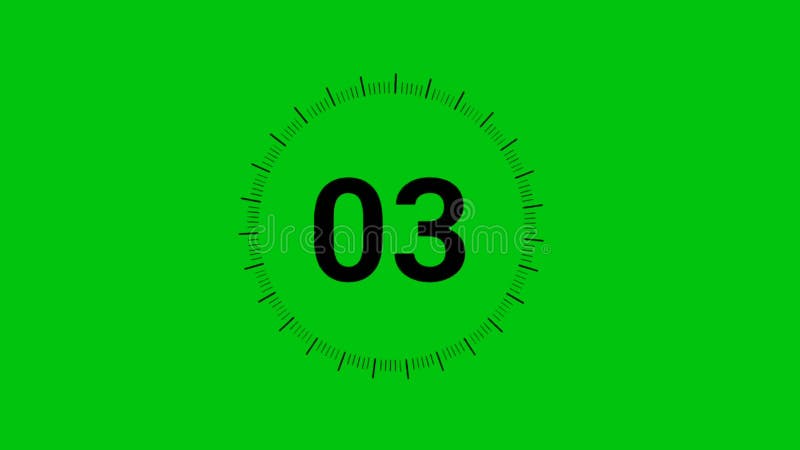 Countdown Premium Quality green screen 4k bacground stock illustration