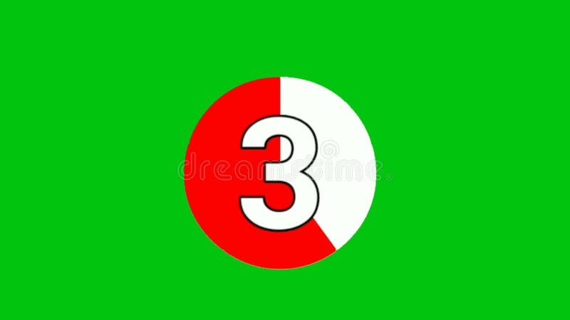 Countdown Premium Quality green screen 4k bacground stock illustration