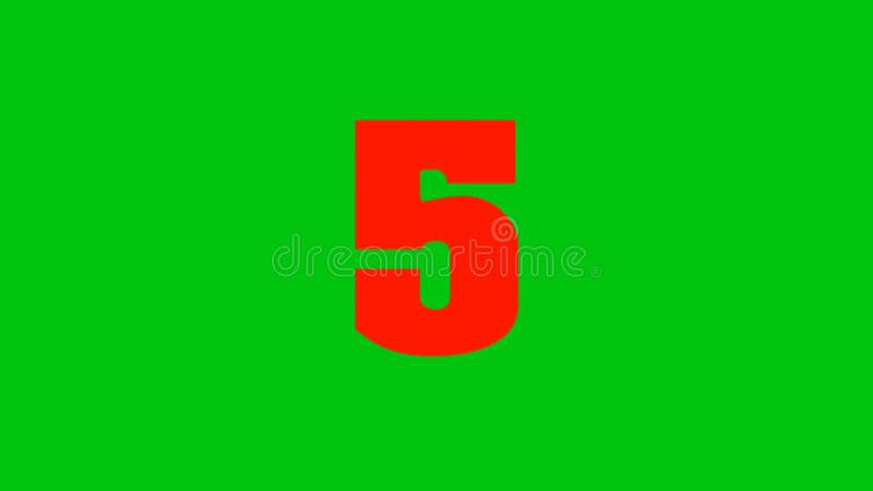 Countdown Premium Quality green screen 4k bacground vector illustration