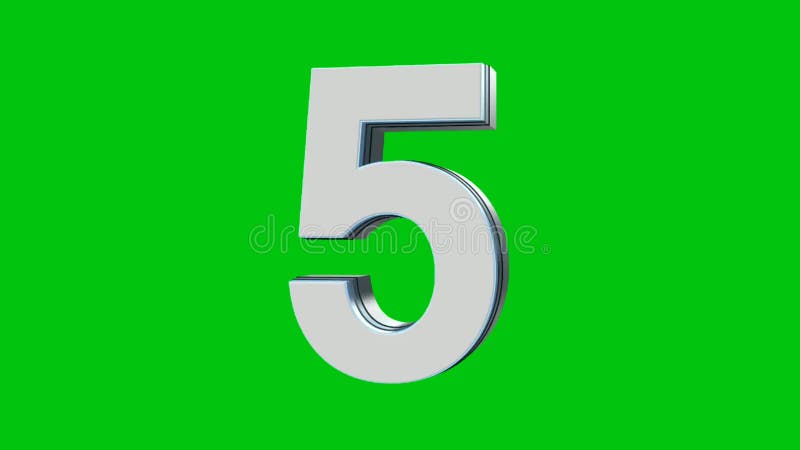 Countdown Premium Quality green screen 4k bacground stock illustration