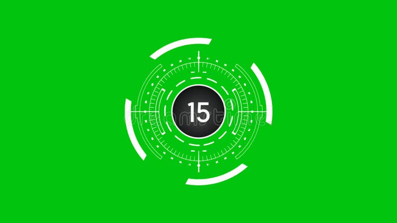 Countdown Premium Quality green screen 4k bacground vector illustration