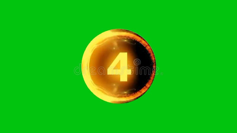 Countdown Premium Quality green screen 4k bacground vector illustration