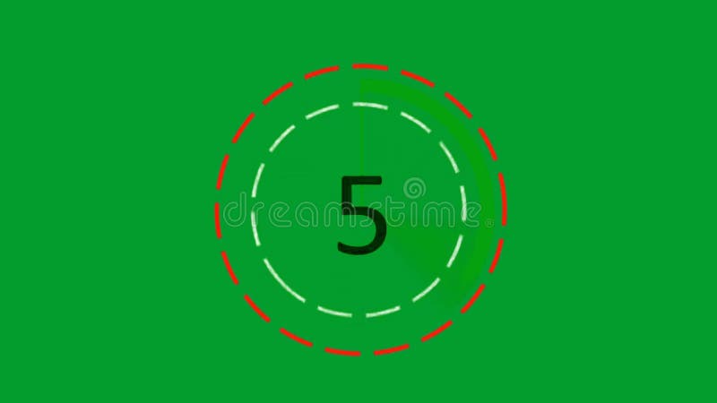 Countdown Premium Quality green screen 4k bacground vector illustration