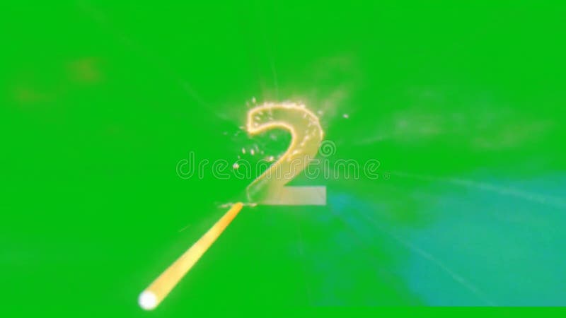 Countdown Premium Quality green screen 4k bacground stock illustration